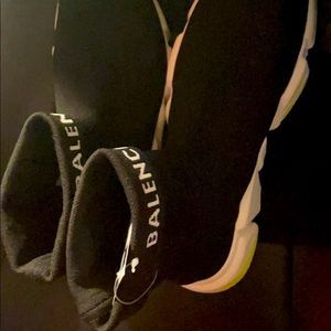 Balenciaga Speed Trainer Black White Volt